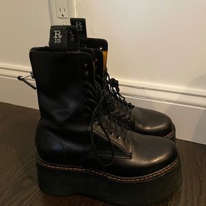 R13 Double Stack Boots. Size 37.